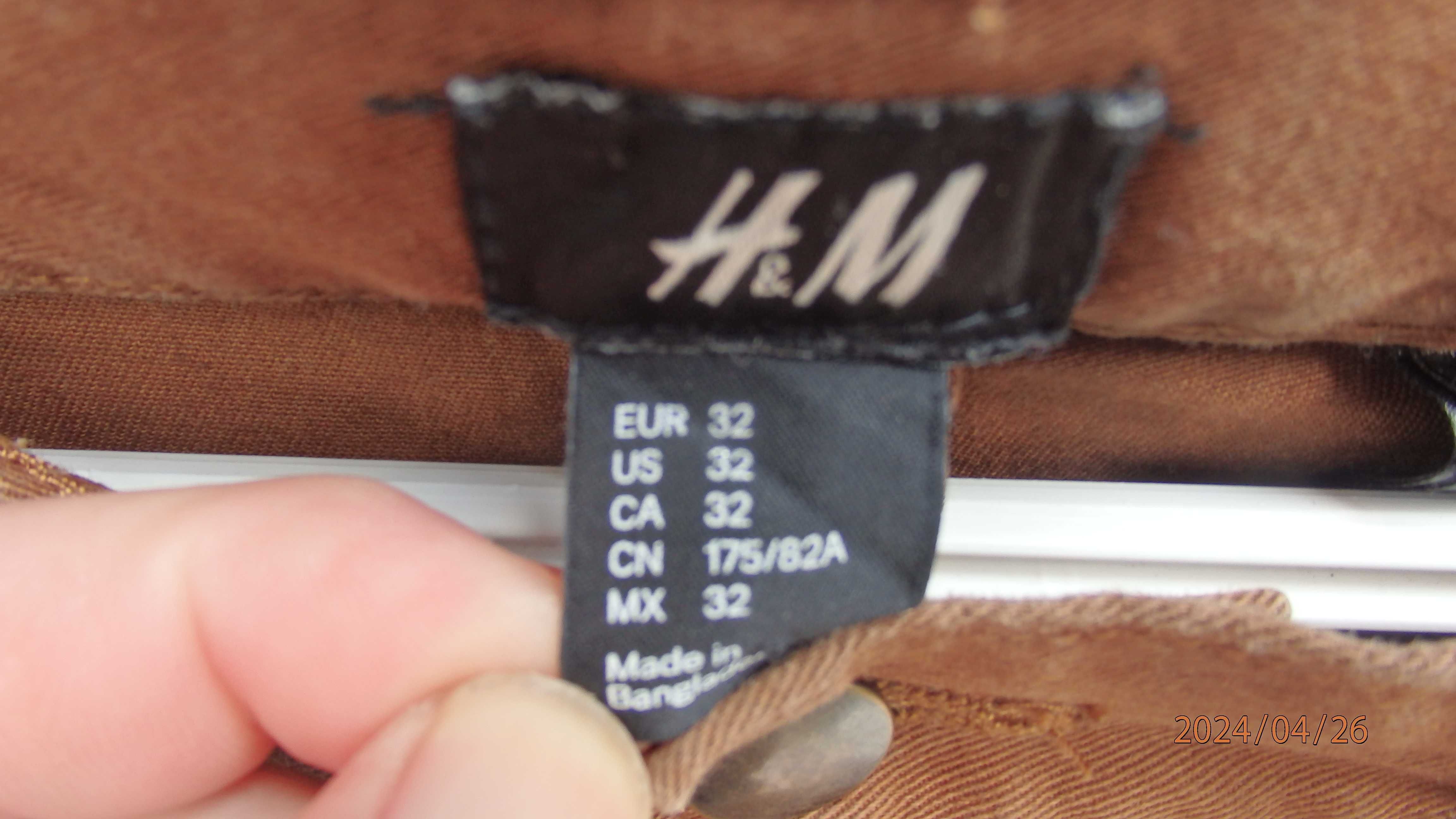 Spodnie męskie krótkie firmy H&M rozmiar EUR 32.