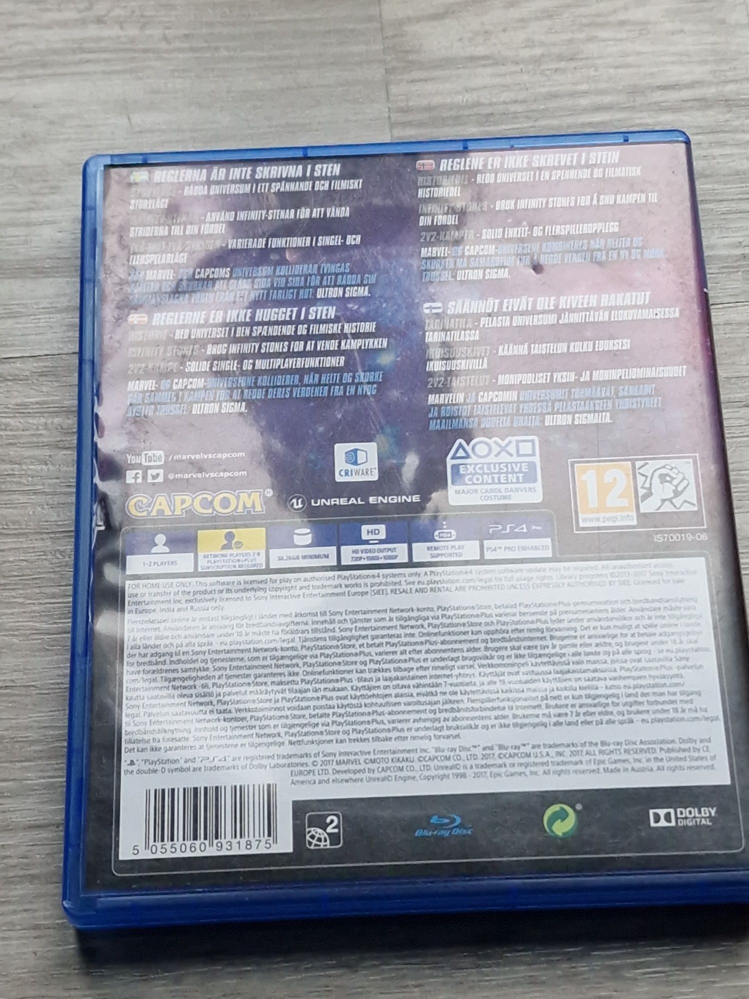 marvel vs capcom ps4 gra na konsola play station 4