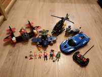 Auto zdalnie sterowane, samoloty Fisher Price, helikopter, figurki Pla