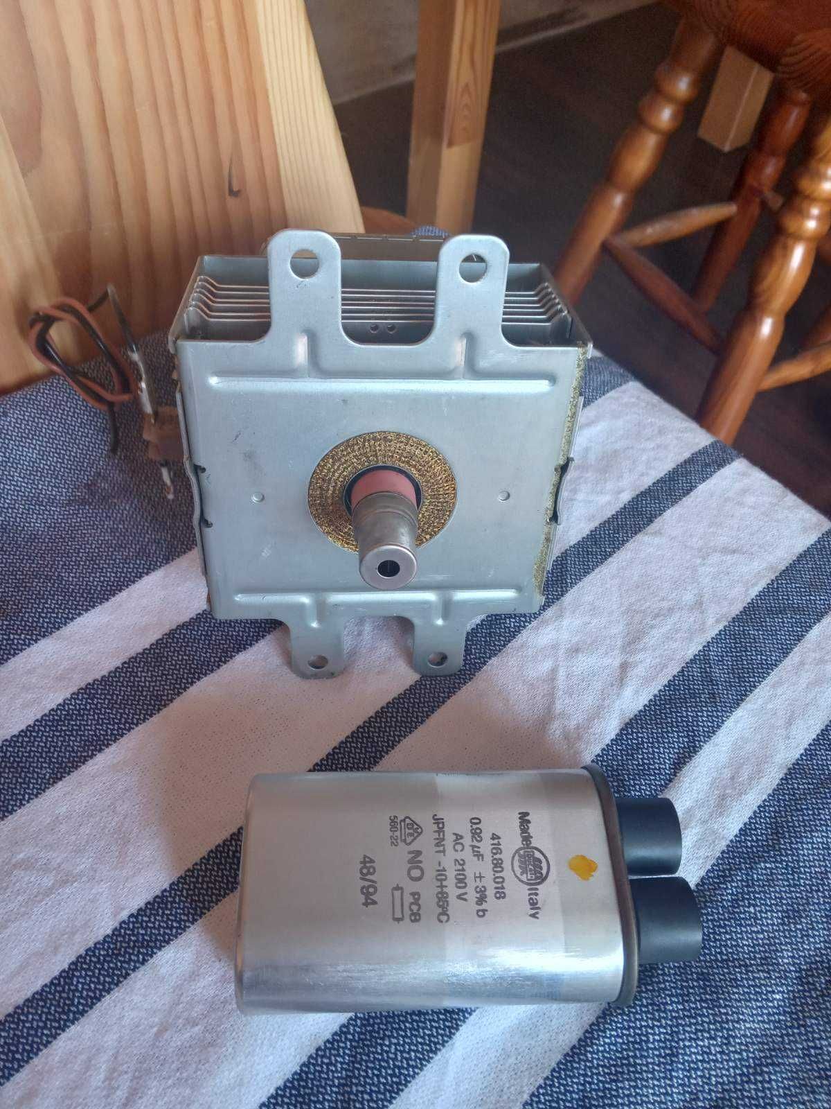 Magnetron z mikrofalówki MULINEX FM1535 z kondensatorem