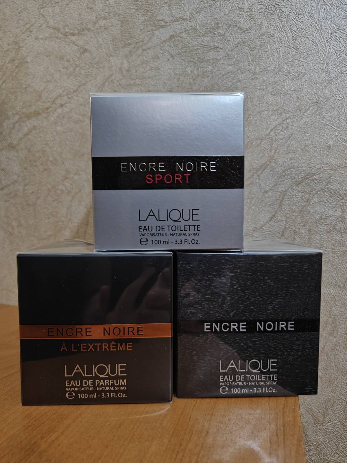 Lalique  Encre Noire.  . Lalique A L`Extreme., Lalique Sport.