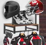 Suporte de Parede para Capacetes e Equipamento de Motociclismo