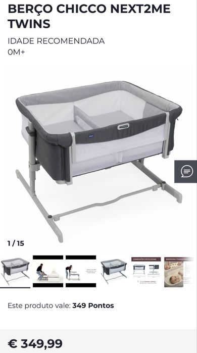 Berço Chicco Next2me Twins