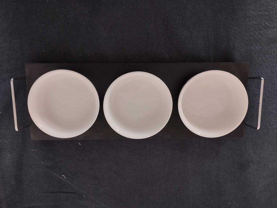 Prato para aperitivo 3 divisorias KASA