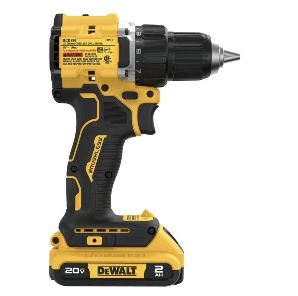 Акумуляторний ударний дриль-шуруповерт DEWALT DCD794D1 Atomic 20V