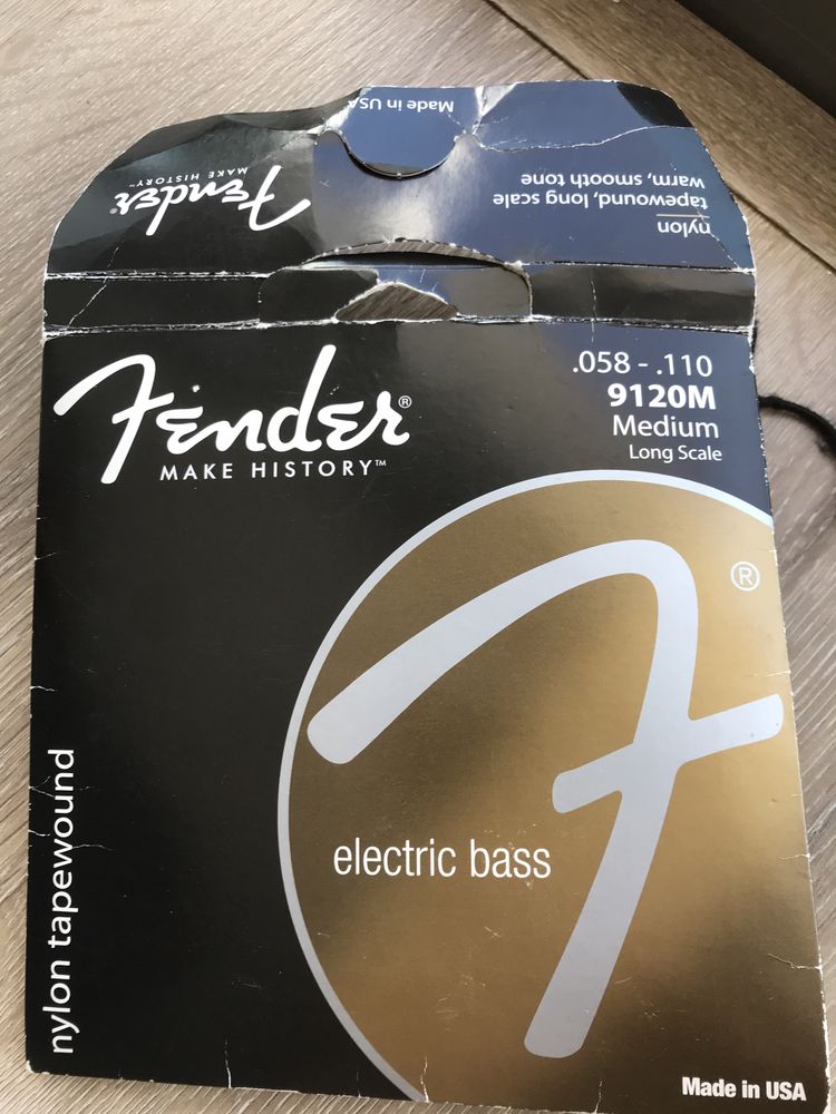 Cordas para baixo Fender nylon tapewound