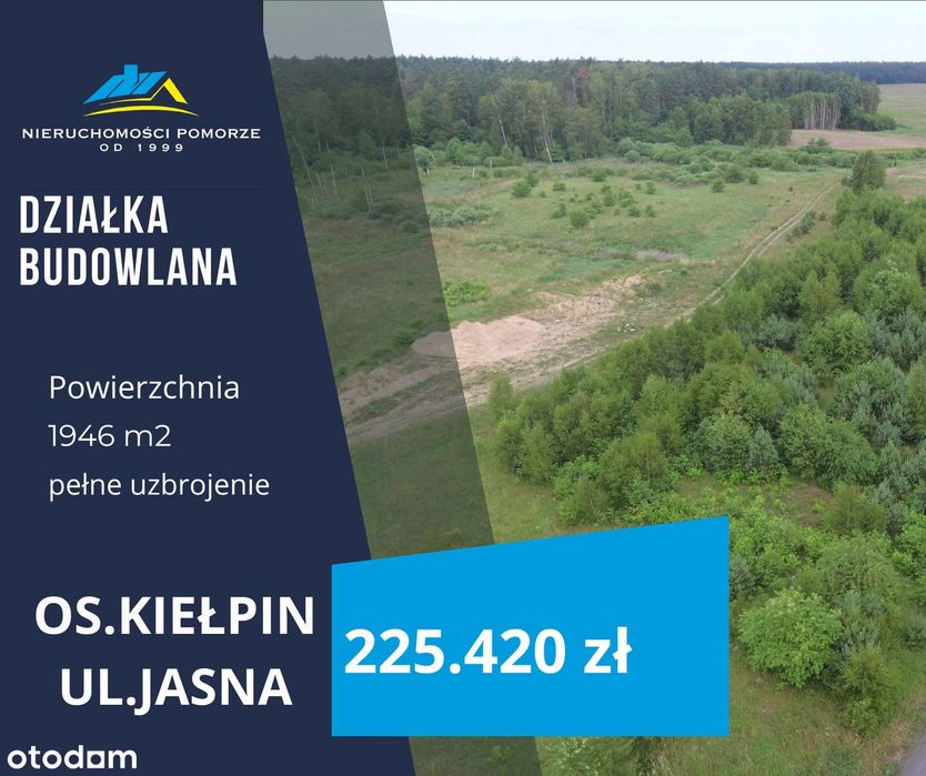 Działka mieszkaniowa os Kiełpin ul. Jasna