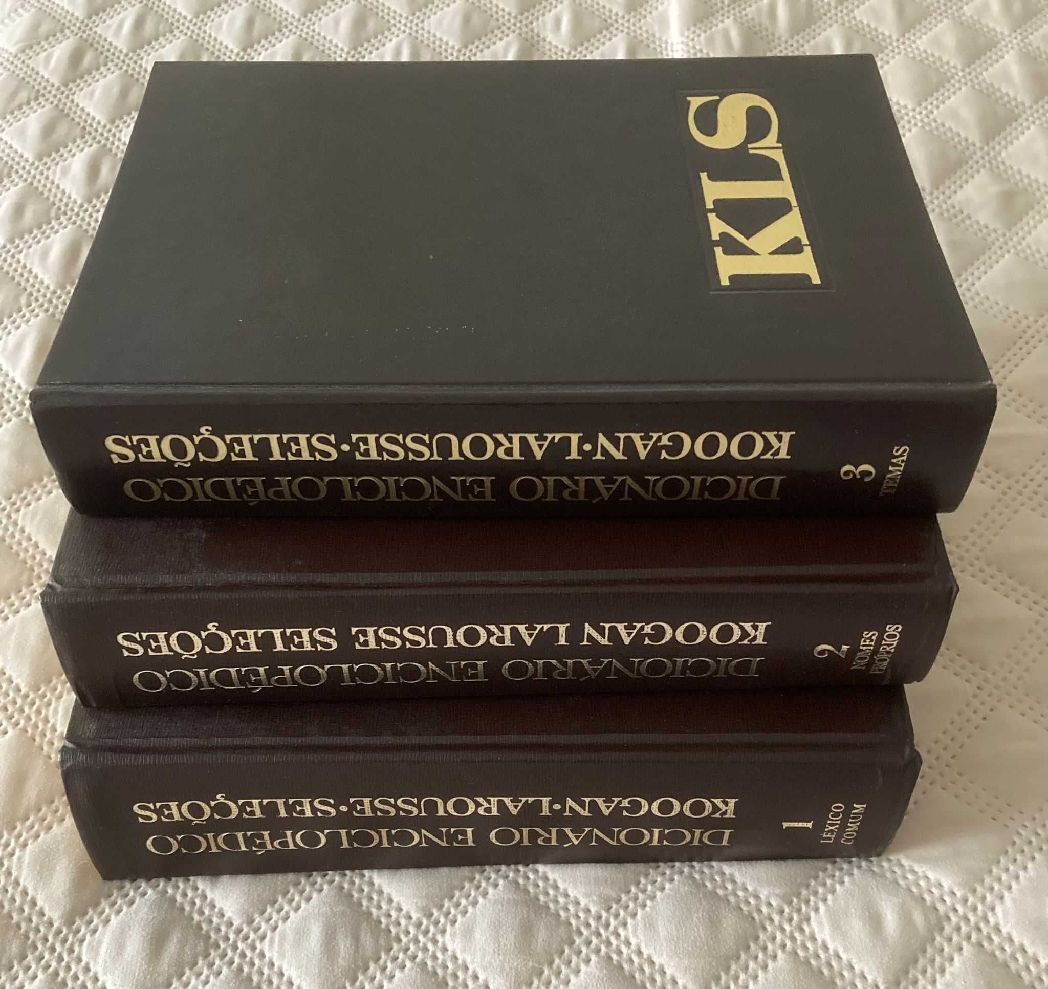 Dicionário Enciclopédico KLS (Koogan Larousse Seleções) - 3 Volumes