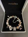 Bransoletka Pandora 18cm srebro rose gold