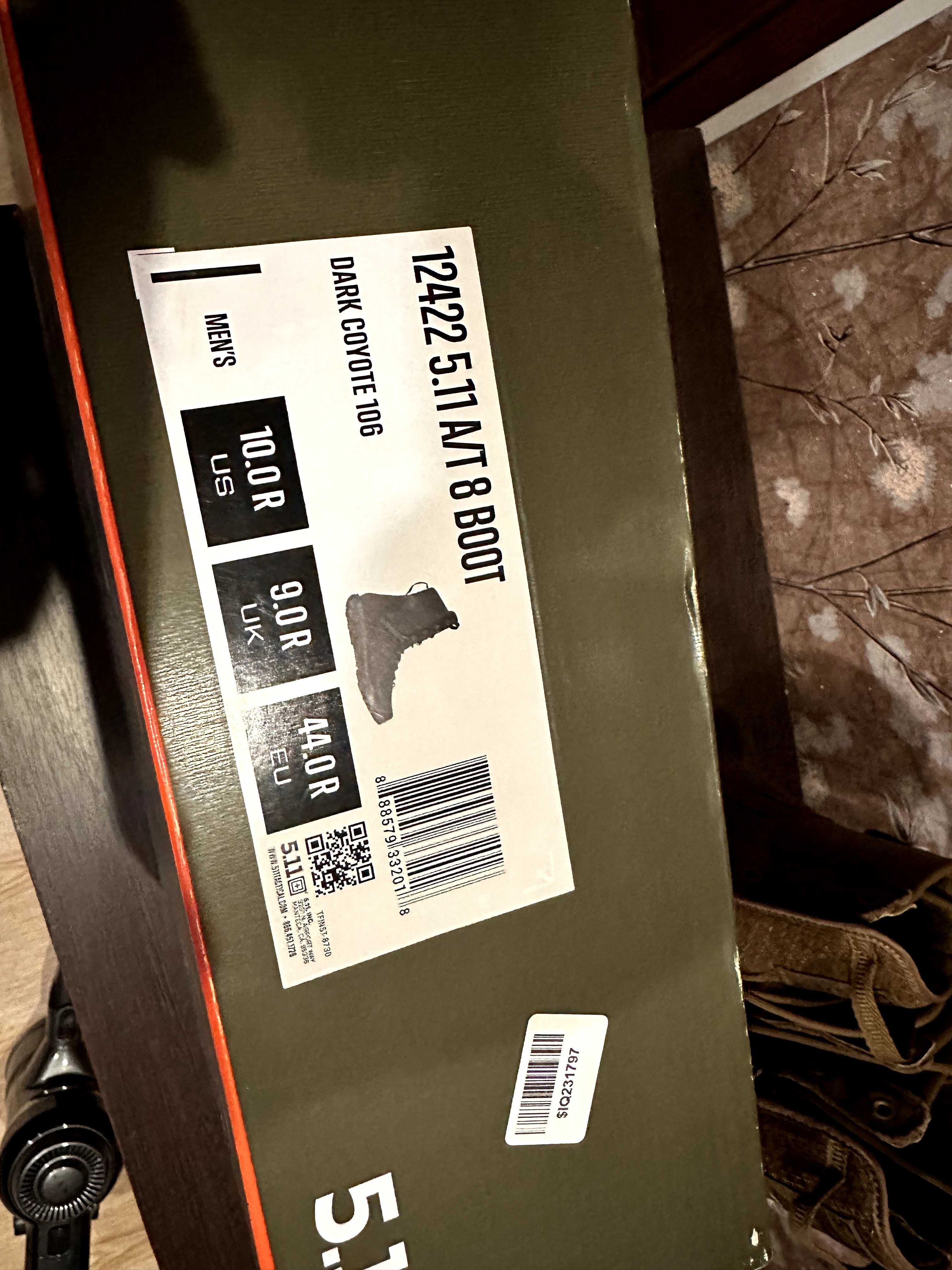 Тактичні берці 5.11 Tactical A/T 8' Boot 12422-106 44 (10US) 28.7 см