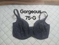 Gorgeous Biustonosz Granatowy Koronkowy Modelujący 75-G