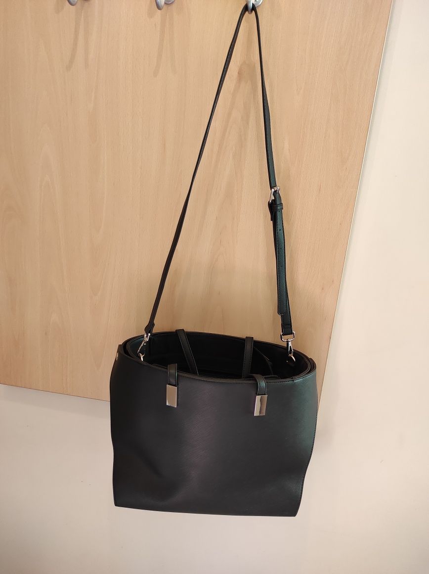 Torba czarna shopper