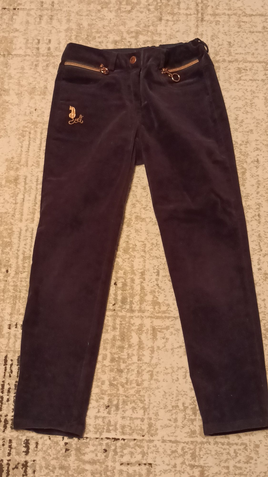 Granatowe spodnie Coccodrillo 128  130/59