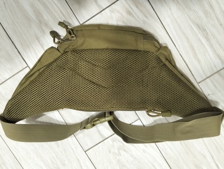 Тактична нагрудна поясна сумка бананка ARMORBAG пісочний coyote