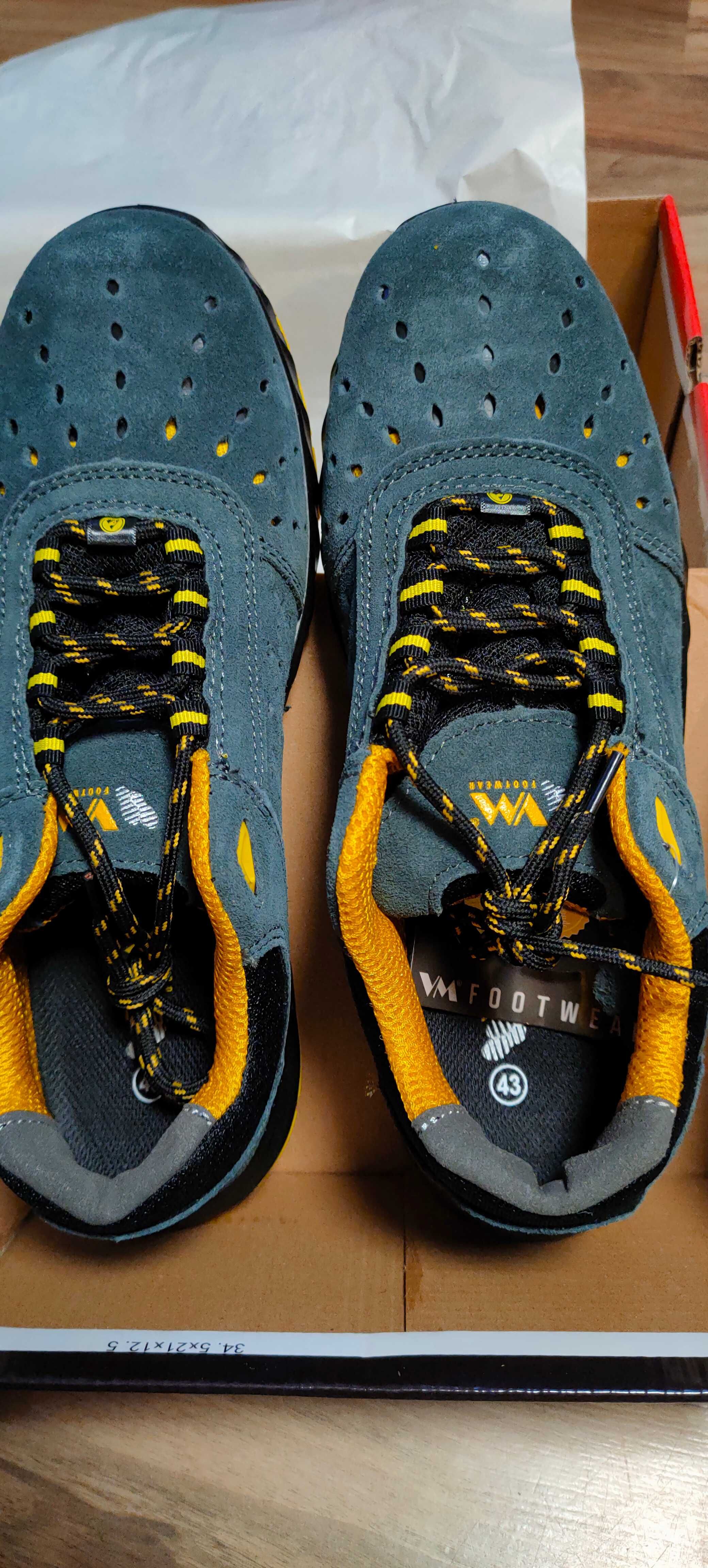 NOWE Półbuty robocze Rozmiar 43. VM Footwear BARCELONA 2175 S1 ESD.
