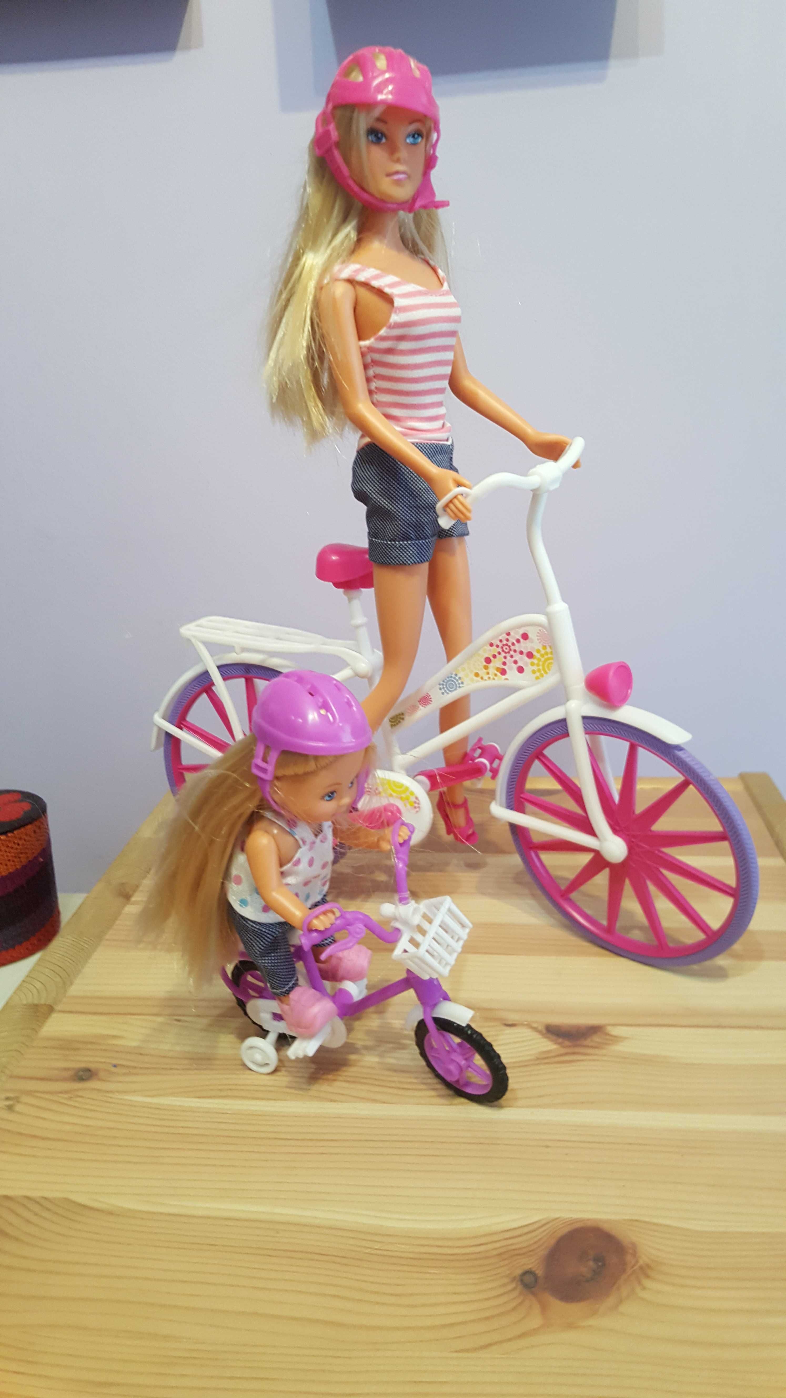 Simba Lalki Barbie Steffi i Evi przejażdżka na rowerze