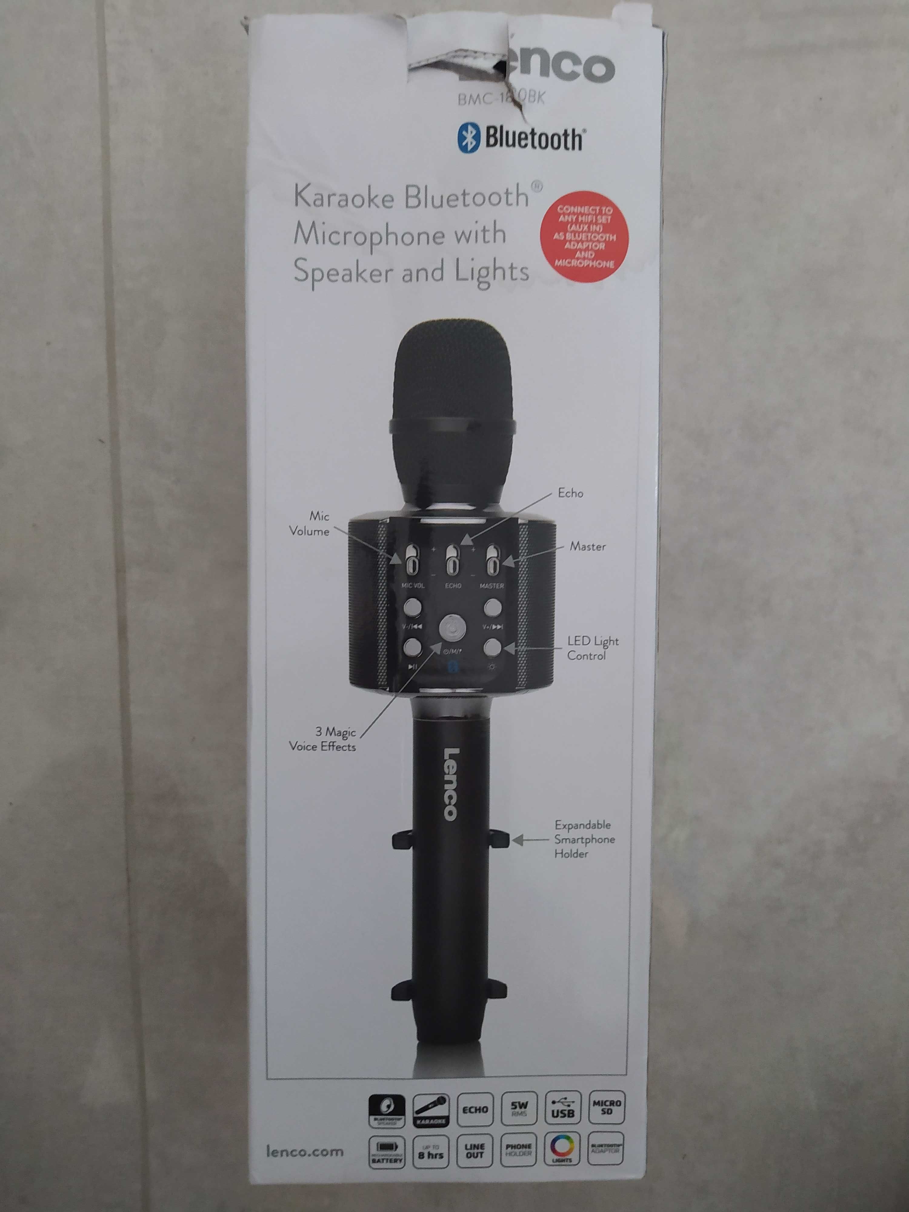 mikrofon karaoke Lenco BMC-180BK