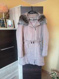 Długa kurtka damska zimowa rozmiar M ale pasuje również na L, XL
