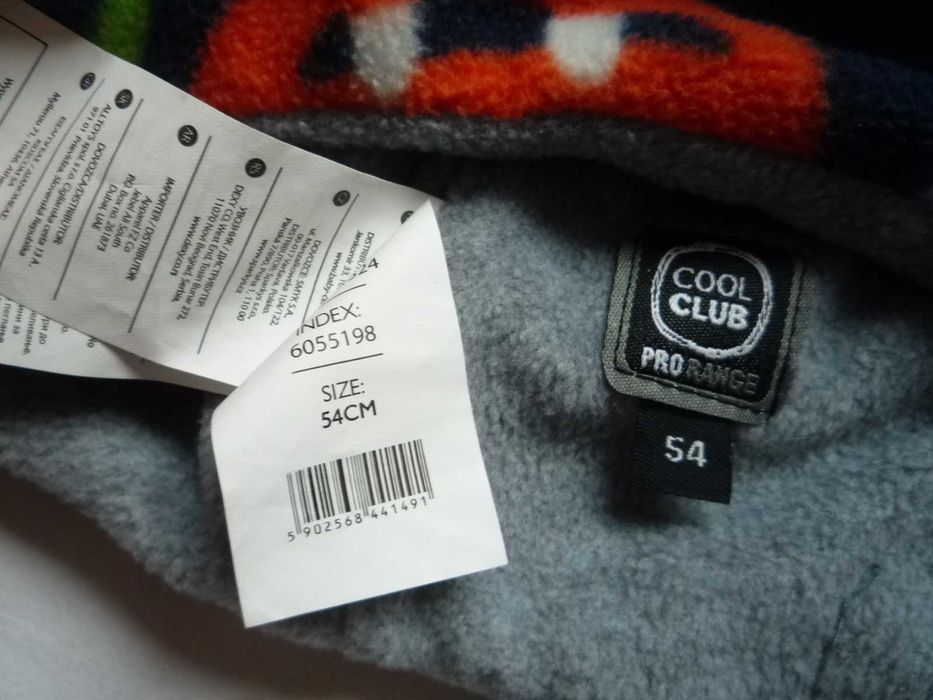 Cool Club 110/116 r 54 Czapka jesienna zimowa polarowa