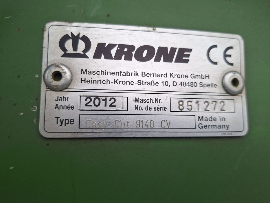 Kosiarka motyl krone Easy cut 9140 cv vicon lely kuhn