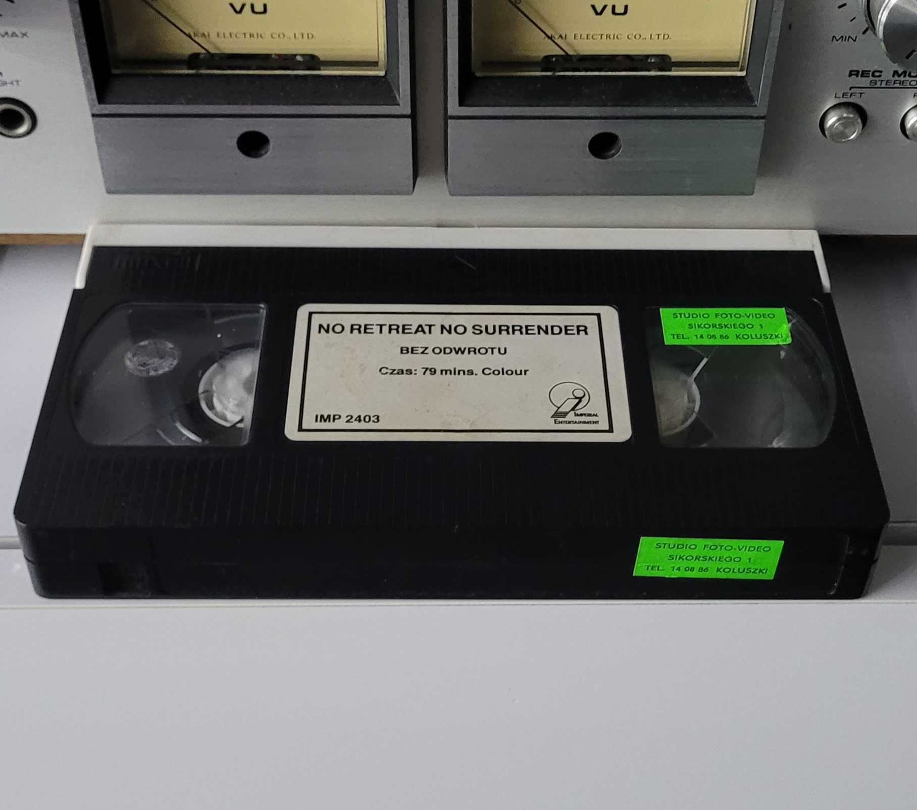 Unikat! VHS  No retreat no surrender, BEZ ODWROTU, KARATE TIGER, JCVD