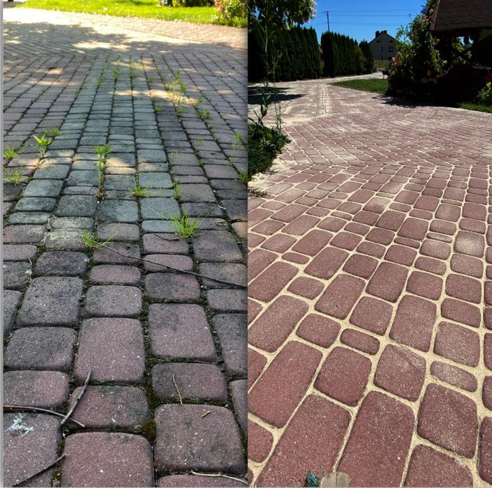 Mycie,czyszczenie kostki brukowej,ogrodzeń,elewacji
