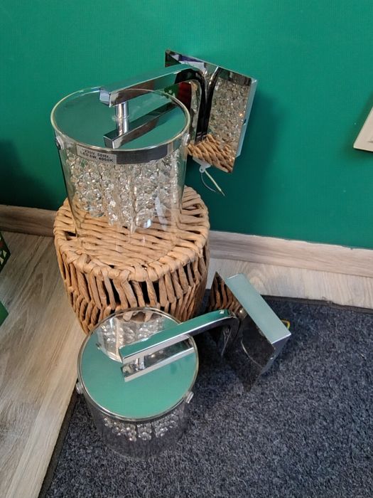Dwa kinkiety ,lampa ścienna #diamenty #kryształy #glamoure