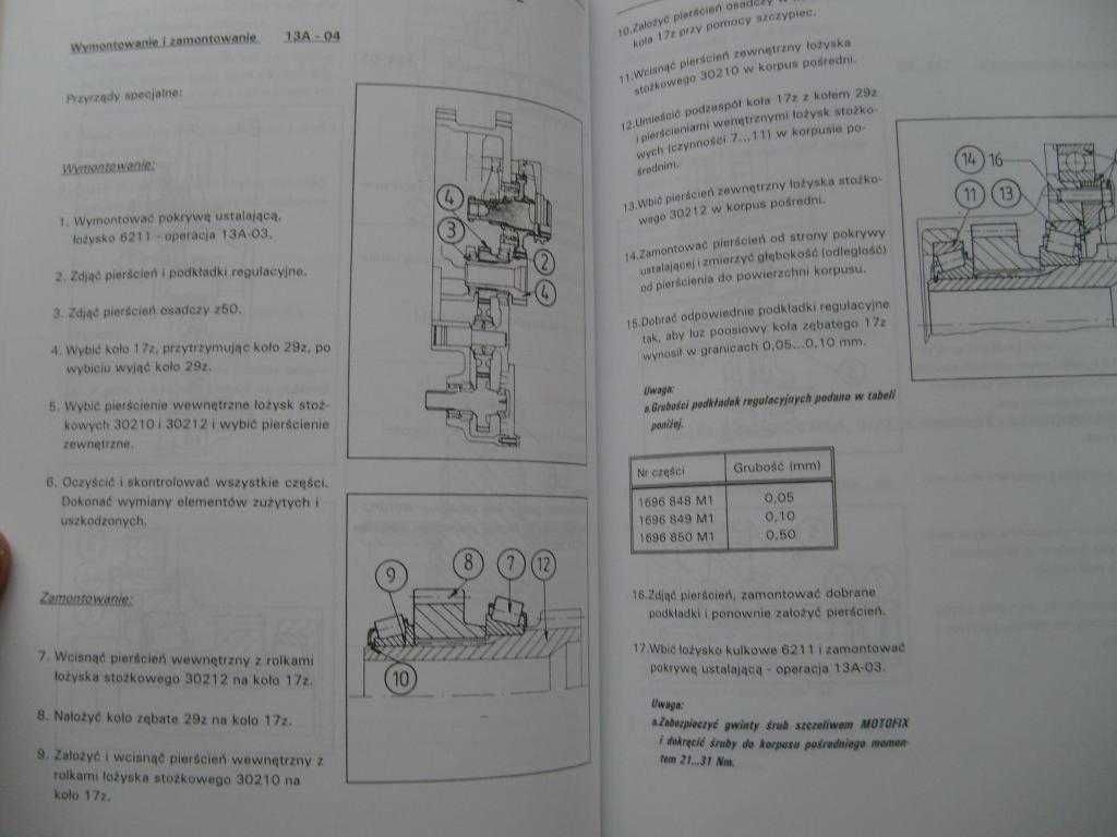 Ursus 932,934,1032,1034,1132,1134,1232,1234,1434,1634 instrukcja NOWY