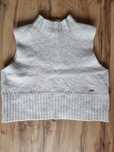 Sweter tank top beżowy XS wełna