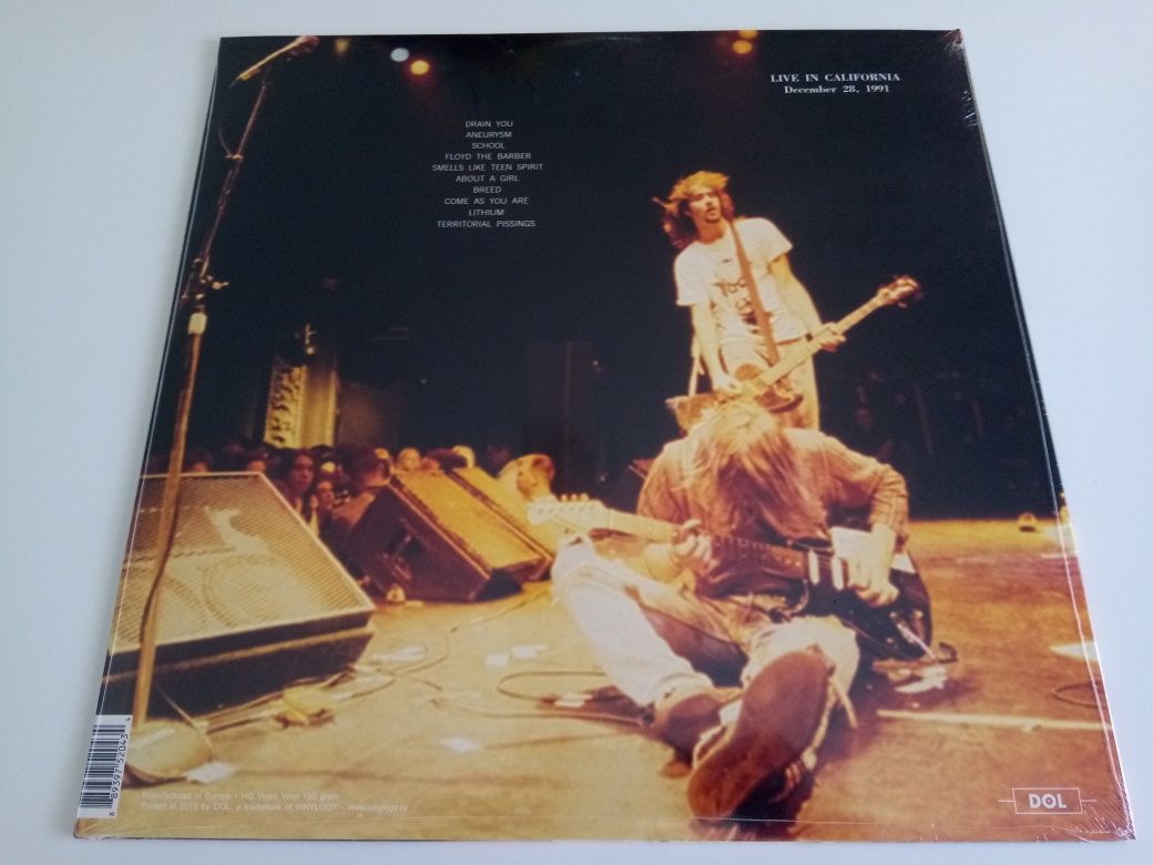 Disco Vinil LP Nirvana ‎– California Live 1991 Novo Selado