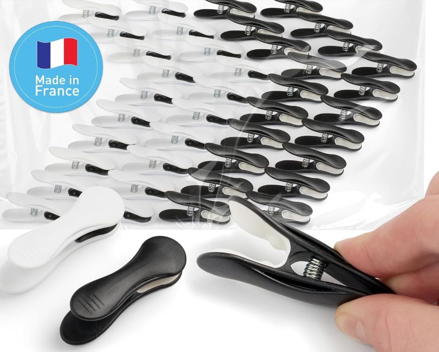 Klamerki Do Bielizny 20Szt Czarno-Białe