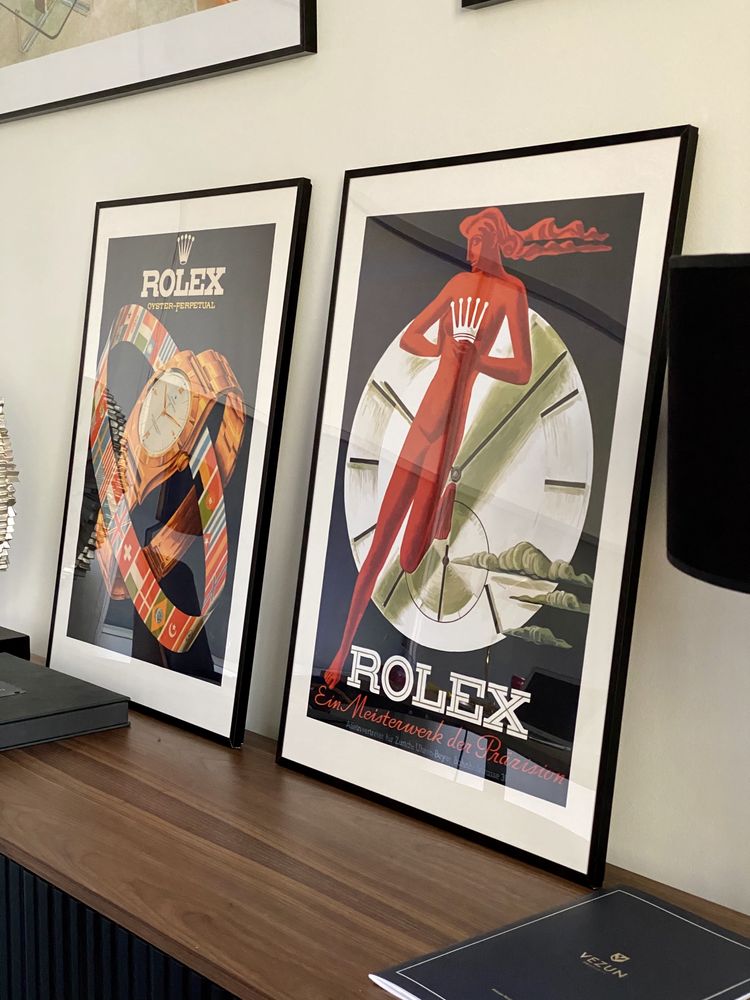 Plakat | Poster | Vinatge | Rolex - Zegarki | Loft | Design | Komplet!