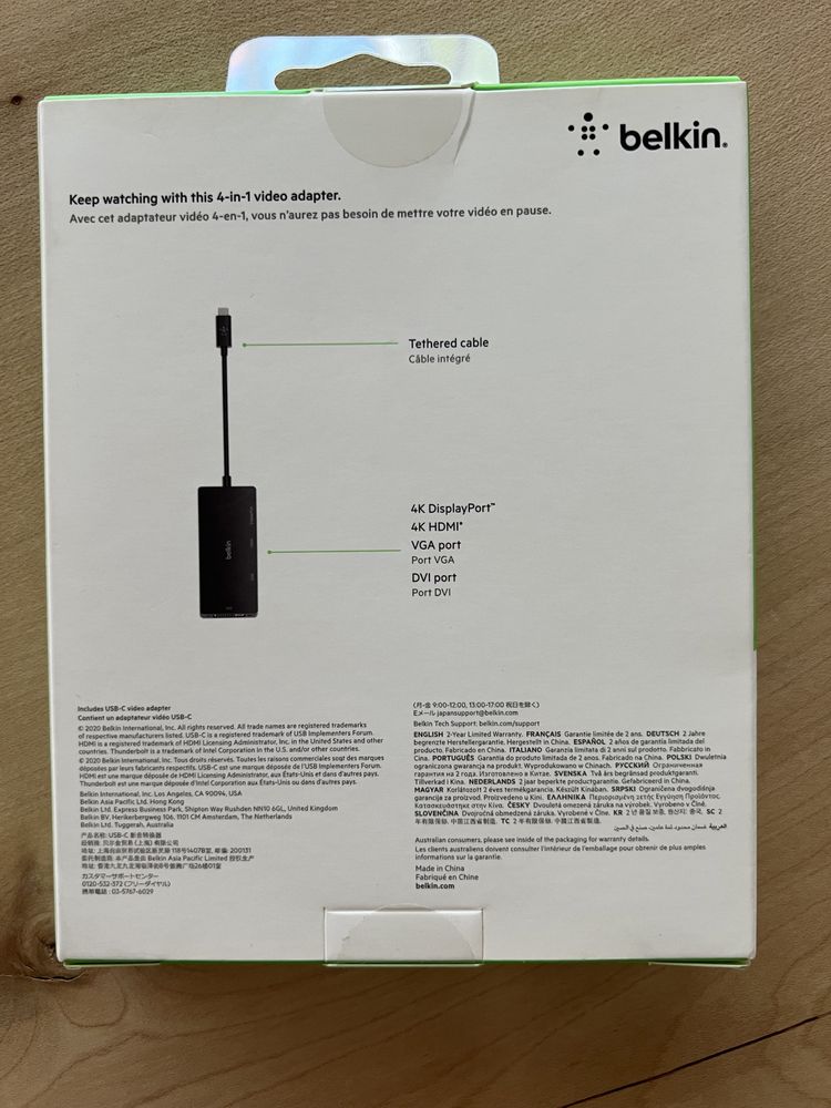 Belkin Usb-C vídeo adapter 5k