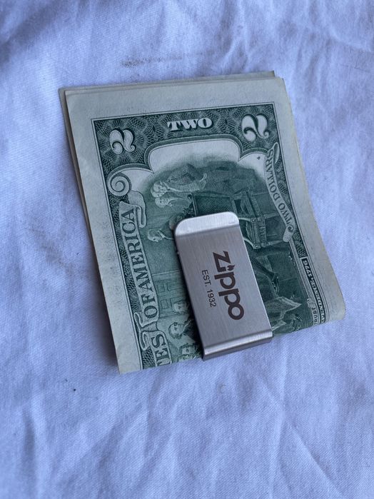 Зажим для банкнот Zippo. Новый
