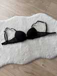 Czarny stanik push up H&M 70B