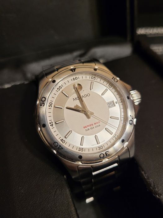 MOVADO series 800 Piękny Diver w stali stan bdb pełen komplet WR200
