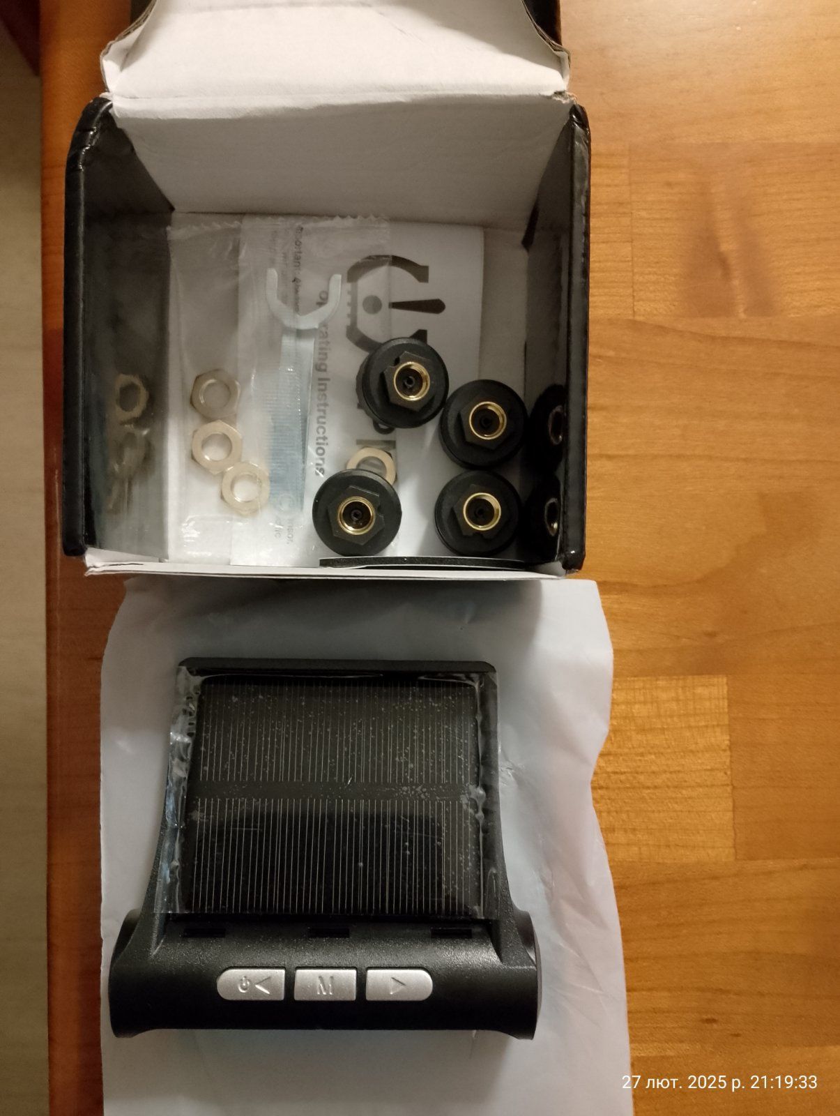 TPMS Система контроля давления в шинах мотоцикла с вольтметром + USB3А