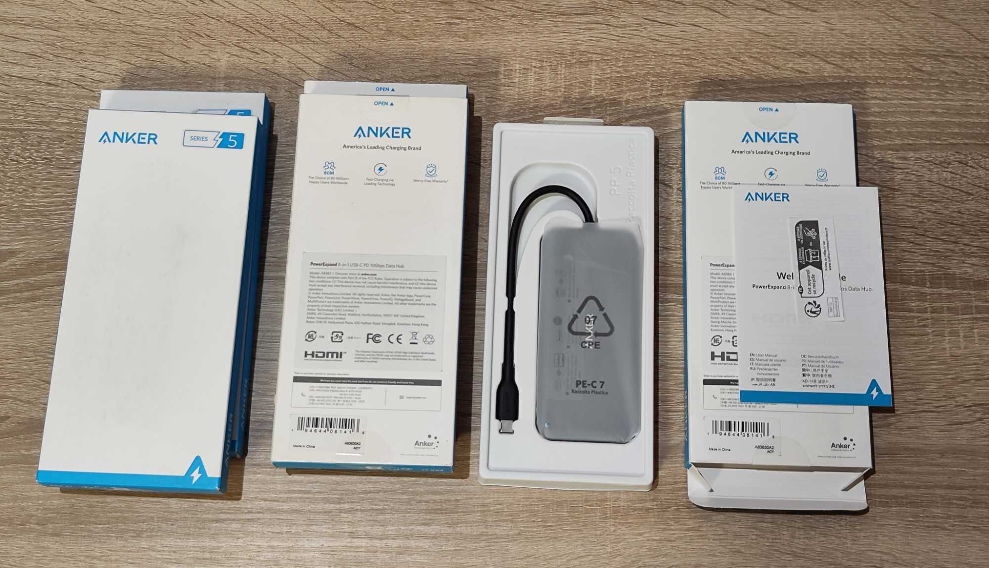 Anker PowerExpand 8-в-1 USB-C PD 10 Гбіт/с Media Hub (A8383)