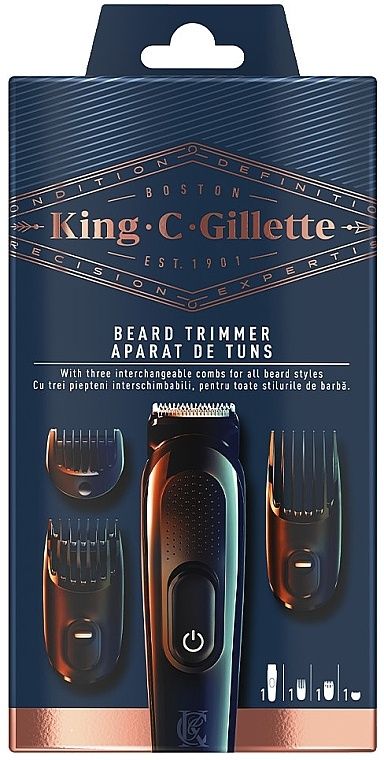 Триммер для бороды Gillette King C. Gillette Beard Trimmer
Gillette Ki