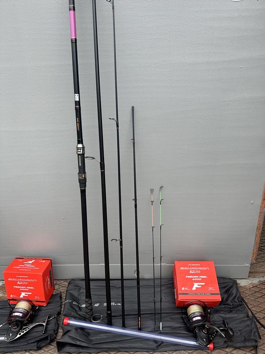 Вудлище Brain Apex Double 3.60m 150g Катушка Flagman Squadron 6000