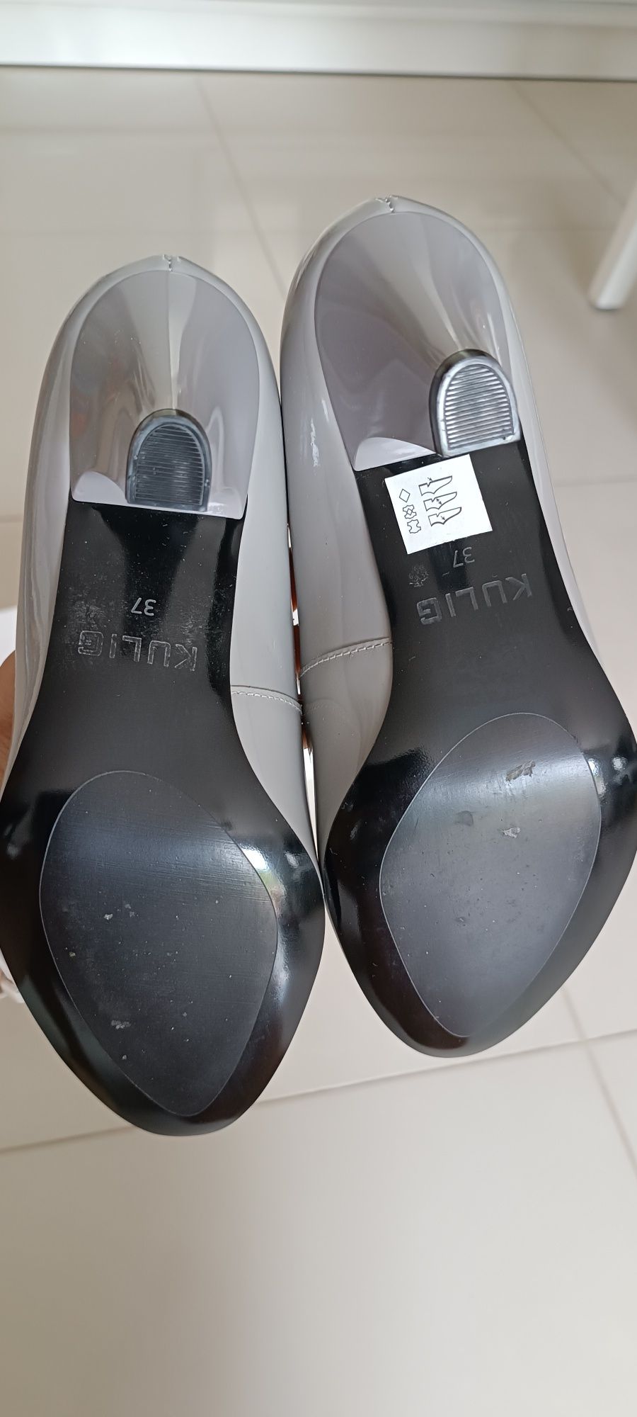 Buty czółenka popiel 37 kulig