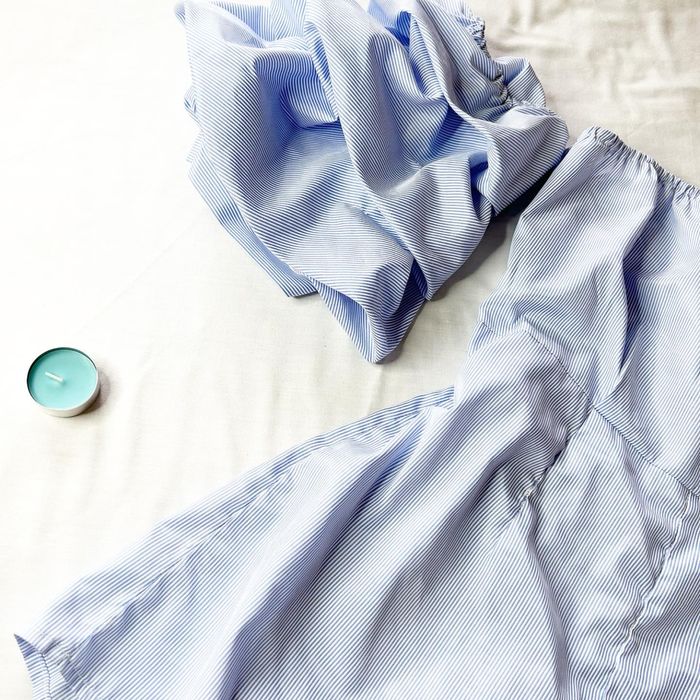 Голубий ромпер/комбінезон PrettyLittleThing