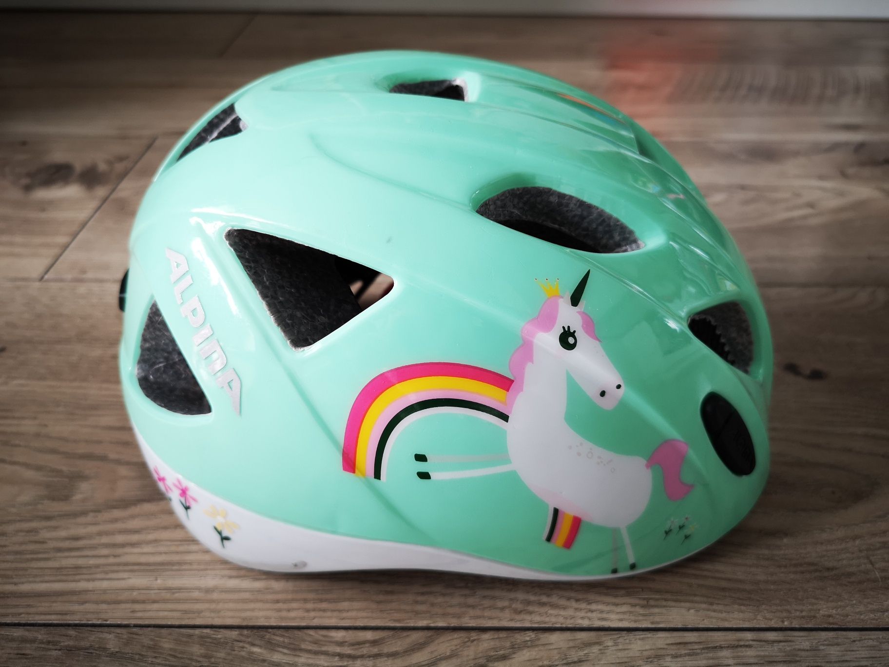 Kask rowerowy Alpina Ximo Unicorn jednorożec 47-51 dziecięcy