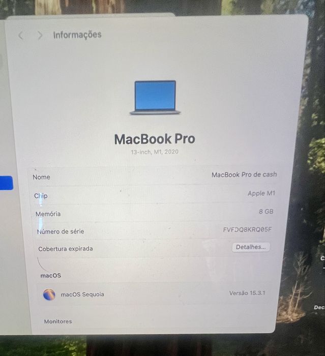 Macbook Pro M1 13” - Garantia loja 3 anos