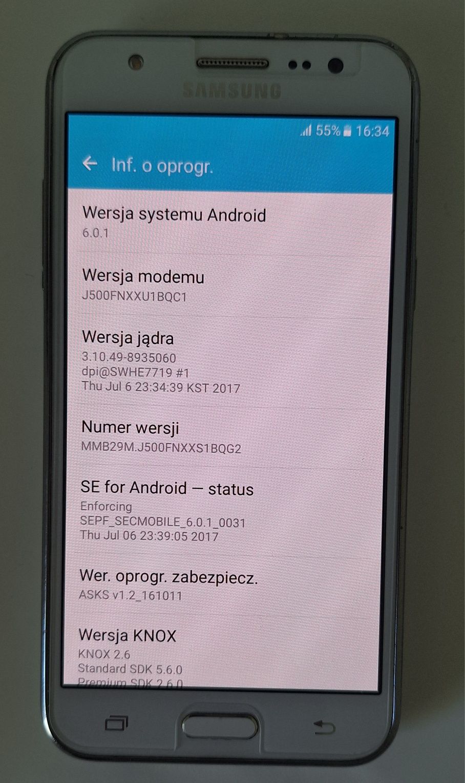 Smartfon Samsung Galaxy J5 SM-J500FN
