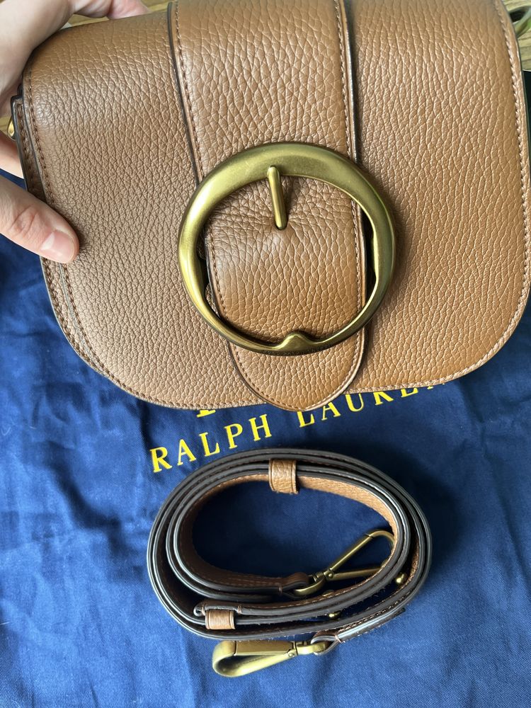 Шкіряна сумка орігінальна Polo Ralph Lauren