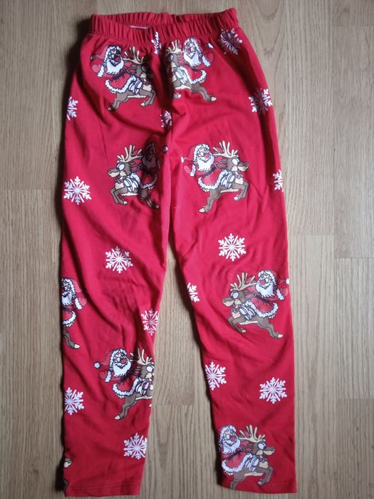 Spodnie świąteczne dziewczece