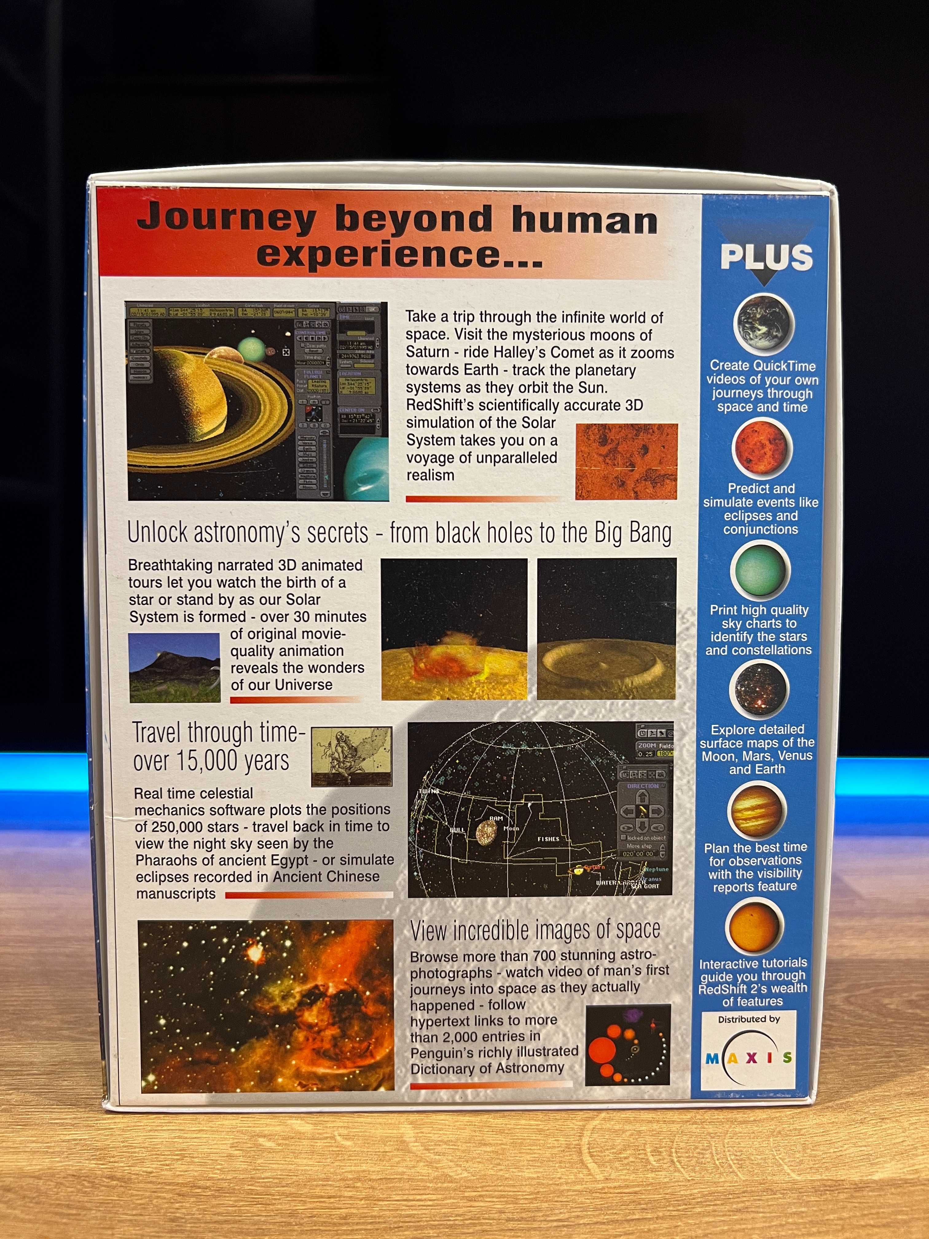Redshift 2 program astronomiczny (PC/MAC EN 1995) wydanie BIG BOX