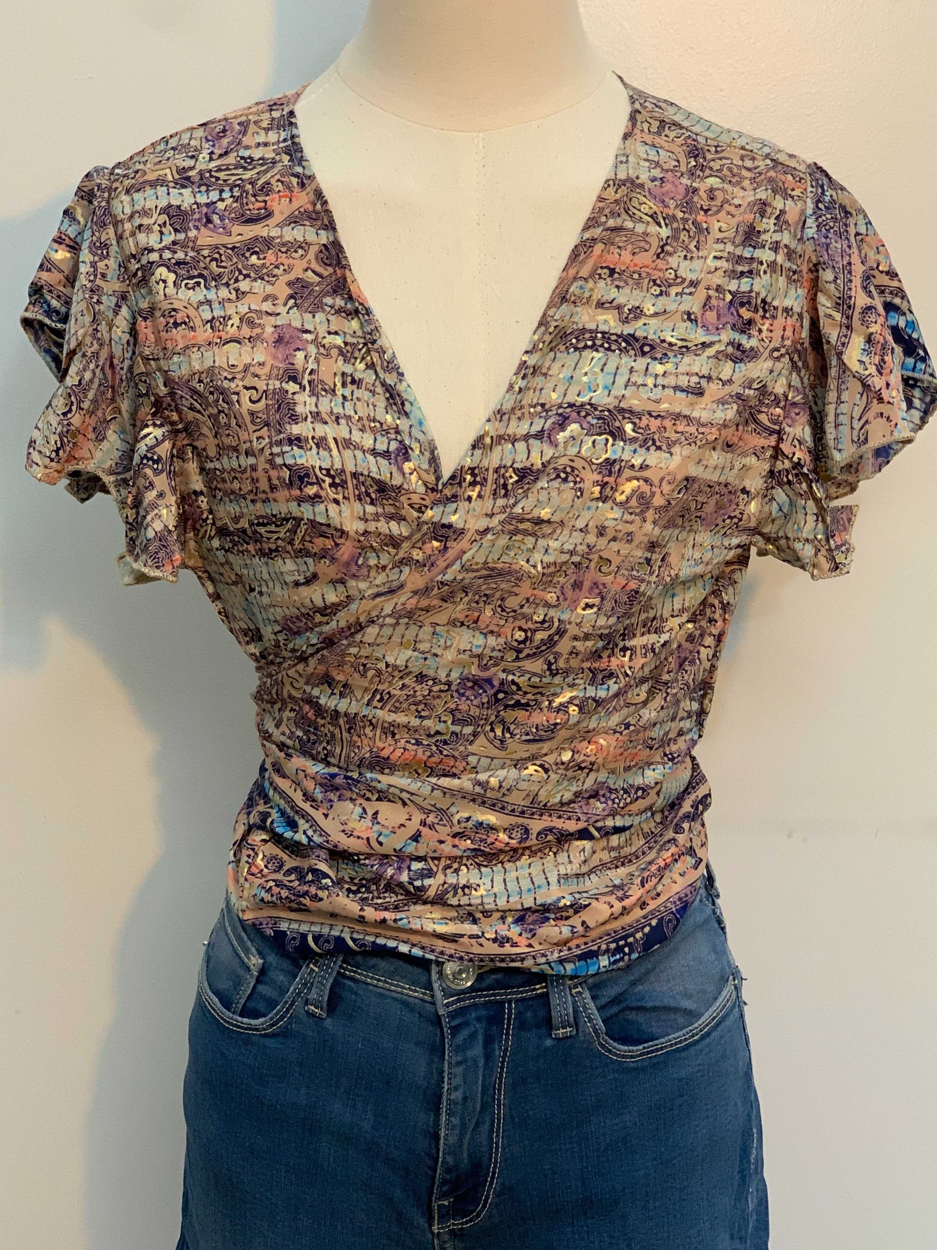 Top Estampado Bigg Bull com Laço Frontal – Tamanho Único