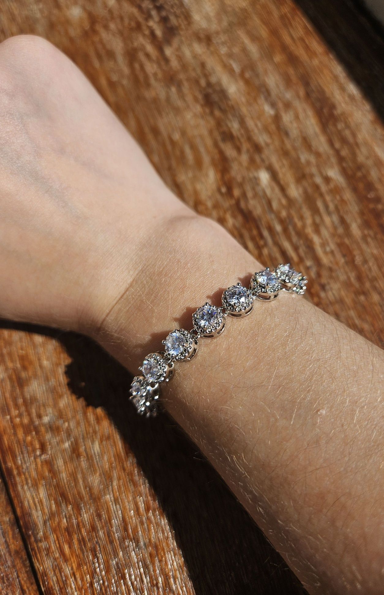 Conjunto prateado - brincos, colar, pulseira